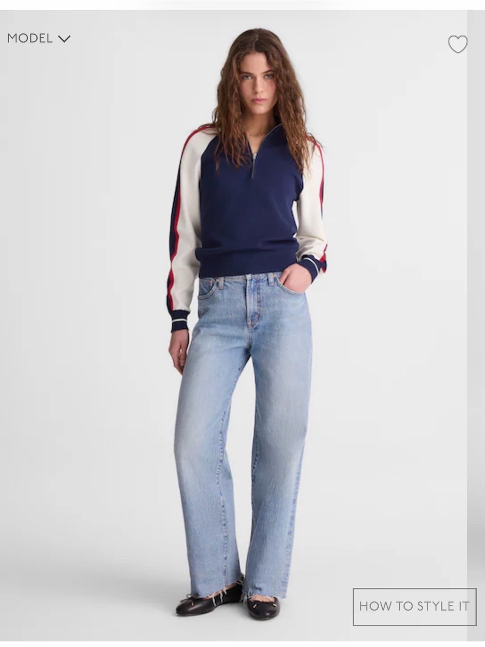 Madewell Perfect Vintage Distressed Wide Leg Jeans